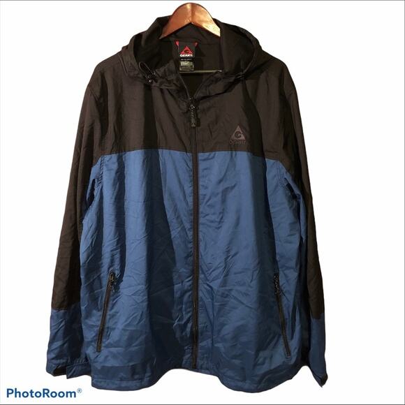 GERRY Ripstop Lightweight Navy Black Zip Up Jacket Windbreaker Men’s Size XXL - Picture 1 of 14